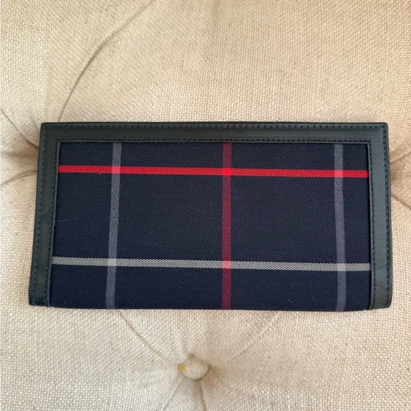 Burberrys Vintage Navy Nova Check Long Wallet - Picture 2 of 7